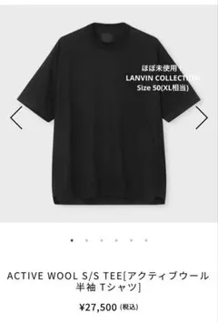 週末値下げ！ほぼ未使用！LANVIN COLLECTION ウール100% XLのサムネイル