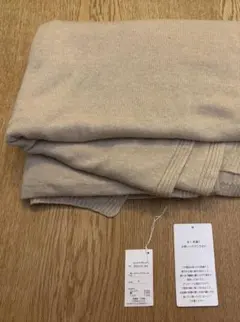 ウチノUCHINOカシミヤ混ブランケットカシミアスロー薄茶120cm×200cm