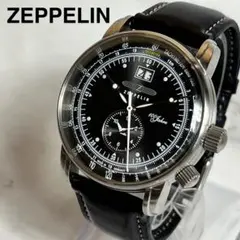 稼働美品 ZEPPELIN 100周年記念 メンズ腕時計 7640-2 ブラックのサムネイル