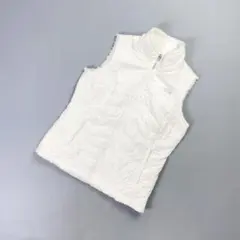 ザノースフェイス フルジップリバーシブルパファーベスト ボア 白 M*KD292