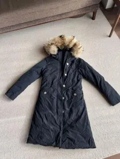 ウールリッチ ダウンコート 正規品 ファー付き ネイビー ロングスリム 極暖