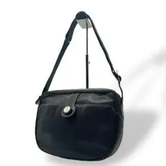 希少 1365 SERAPIAN ショルダーバッグ レザー シボ革 2way 黒のサムネイル
