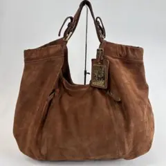 希少 Ralph Lauren Proprietor スエードトートバッグ 茶のサムネイル