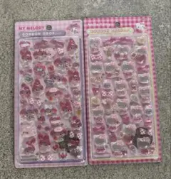 【正規品】ボンボンドロップシール　サンリオ第２弾　マイメロディ　キティ　2枚組