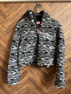 DIESEL ボアパーカー　グレー