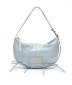MATIN KIM HALF SHIRRING RIBBON ROUND BAG