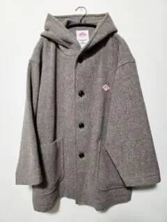 DANTON フード付きウールコート 36