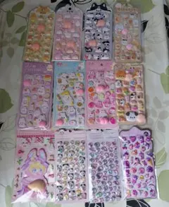 おしりシール・肉きゅうシール・3Dレリーフシール・キャンディシールなど全12点