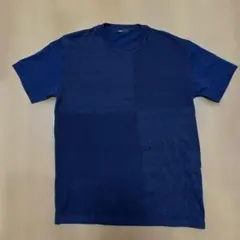 SHIPS 異素材ミックス Tシャツ ネイビー グレー