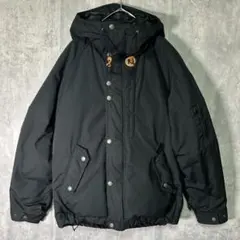 肉厚 ダウンジャケット 黒 ダウン フェザー