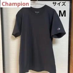 Champion チャンピオン　半袖Tシャツ ブラック　黒　ロゴ　無地　M