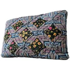 【極美品】ポーチ 和柄 パッチワーク 花柄 フラワー 1点物 小物入れ