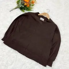 ニット ブラウン s