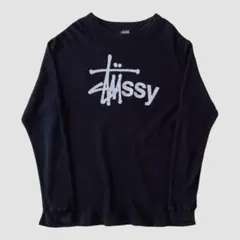 OLD STUSSY ロングスリーブサーマルT ブラック 表記(L) USA製のサムネイル
