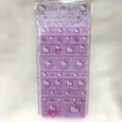 正規品★ハローキティ タイルシール ピンクレオパード柄 ピンクヒョウ柄