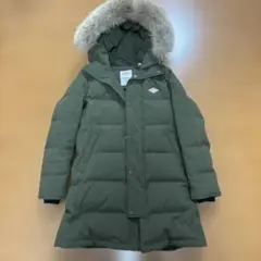 極美品　DANTON ダウンジャケット リアルファーフード付き オリーブ