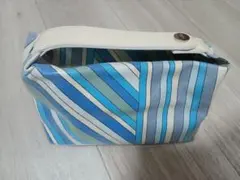 EMILIO PUCCI ポーチ ブルー系 ストライプのサムネイル