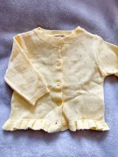 petit main カーディガン 70サイズ イエロー