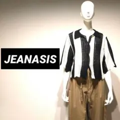 【美品】JEANASIS　メッシュショートカーディガン ジャケット お洒落のサムネイル