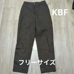 ブラウン ヘリンボーン スラックス