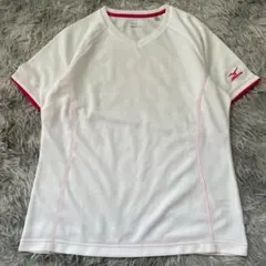 美品✨【Mizuno】 Vネック Tシャツ L 大きいサイズ ドライ 速乾性