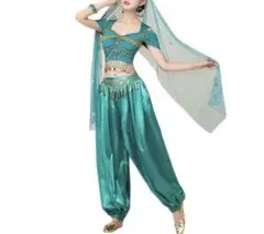 ディズニー ジャスミン コスプレ衣装 仮装 Dハロ 4点セット