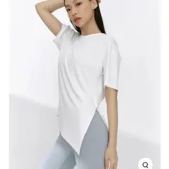 XEXYMIX ゼクシィミックス アシンメトリー ルーズフィット アイボリー M