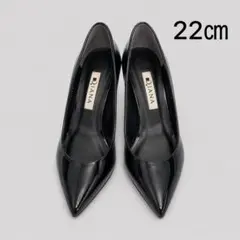 【美品】DIANA ダイアナ エナメル パンプス 22cm ブラック ハイヒールのサムネイル