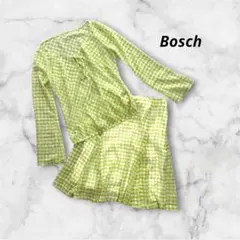 ボッシュ セットアップ トップス フレアスカート 38 M グリーン 薄手 夏