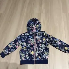 H&M 花柄 フード付きジャケット 110cm