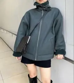 WHO'S WHO gallery ダークグリーン ブルゾン