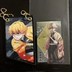 鬼滅の刃無限城編　我妻善逸　ランダムワッペンチャーム　描き下ろしフォトカードB