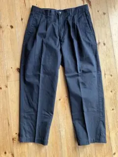 ドッカーズ アメリカ製　ツータック　チノパン　ネイビー