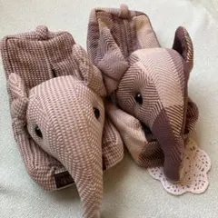 NANDAKWANG 象のティッシュカバー　２個セット