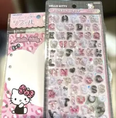 【正規品】ハローキティ　サンリオもじ　ボンボンドロップシール