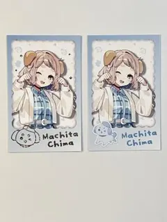 にじさんじ 町田ちま わんにゃんdays チェキ風カード ノーマル1枚 レア1枚