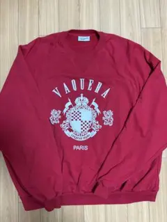 VAQUERA エンブレムプリント トレーナー S/M 赤 2026年最新】vaquera スウェットの人気アイテム - メルカリ