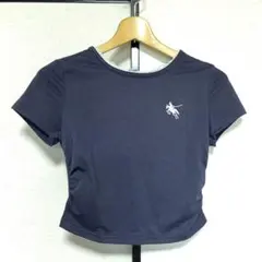 ネイビー レースネック 半袖Tシャツ 13Yのサムネイル