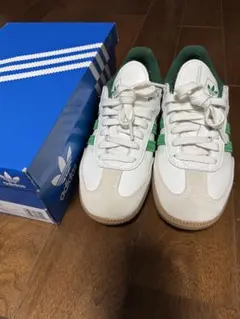 adidas Samba ホワイト/グリーン スニーカーサイズ23.5㎝