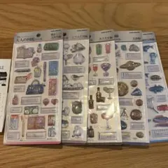 3Dビジュアルコレクション 大人の図鑑シール 5種セミコンプセット