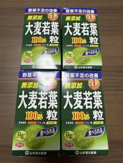 山本漢方製薬 青汁 大麦若葉粒 100％ 280粒 4個セットのサムネイル