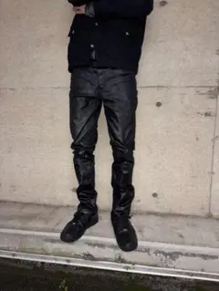 archive Black coating skinny pants - メルカリ