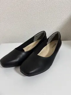 【CLOSSHI】ブラック/パンプス/ローヒールのサムネイル