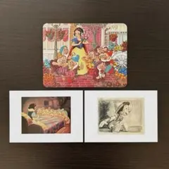 【稀少】アメリカ製　ディズニー　白雪姫　ピノキオ　ポストカード　3枚セット