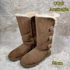 UGG Australia ムートンブーツ　ベイリーボタン ミドル丈　ライトBR