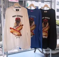 LAND by MILKBOY HOTDOGS ロングTシャツ ロンＴ ブルー