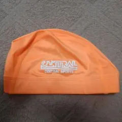CENTRAL SPORTS 水泳帽 オレンジ Mサイズ
