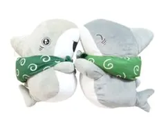〘おでかけ子ザメ〙 スペシャルぬいぐるみ・でっかいぬいぐるみ　2点セット売りのサムネイル