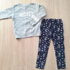 WING by BEAMS ミッキー トレーナー　ユニクロ　レギンス　100cm