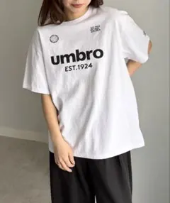 【完売品】【ＵＭＢＲＯ】綿１００％サッカーロゴＴシャツ　Lサイズのサムネイル